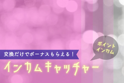 【ポイントインカム】換金でボーナスもらえる！インカムキャッチャーの手順や注意点をまとめたよ。